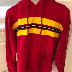 Red and Yellow Zine Hoodie
